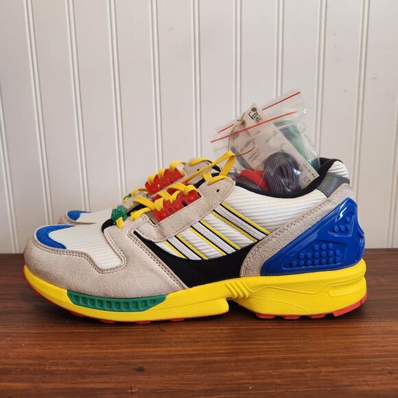 Adidas Men's Size 10.5‎ ZX 8000 x Lego A-ZX Series 2020 FZ3482 NIB - Picture 4 of 11
